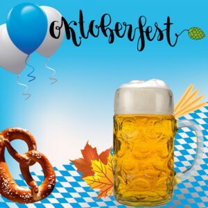 beer and pretzel